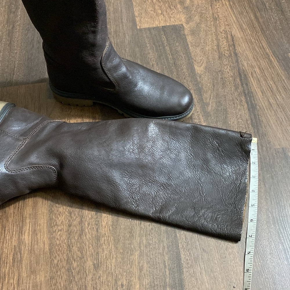 Roots Riding Brown Leather High Boots Size 38 - Picture 12 of 16